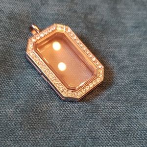 Origami Owl large silver locket